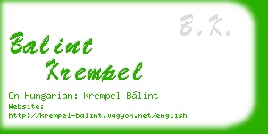 balint krempel business card